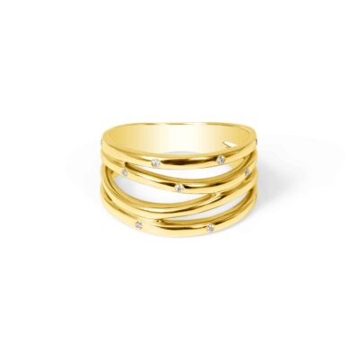 Diamond Ring | 0.06 Carats | 18K Yellow Gold | Panos Melekkis Jewellery, Limassol Cyprus