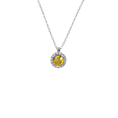 Diamond Necklace | 0.10 Carats | 18K White Gold | Panos Melekkis Jewellery, Limassol Cyprus