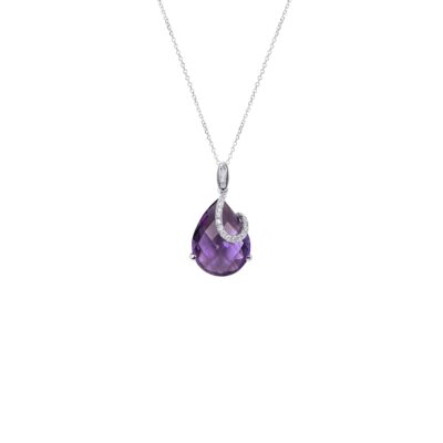 Diamond Pendant | 0.15 Carats | 18K White Gold | Panos Melekkis Jewellery, Limassol Cyprus