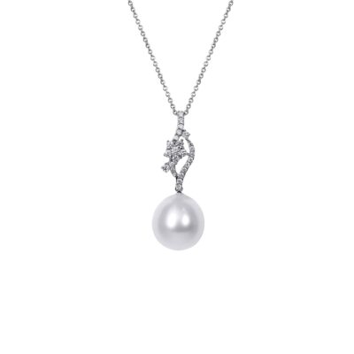 Diamond Pendant | 0.50 Carats | 18K White Gold | Panos Melekkis Jewellery, Limassol Cyprus