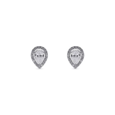 Custom Made Diamond Stud Earrings with 1.32 Carats in 18K White Gold | Panos Melekkis Jewellery, Limassol Cyprus
