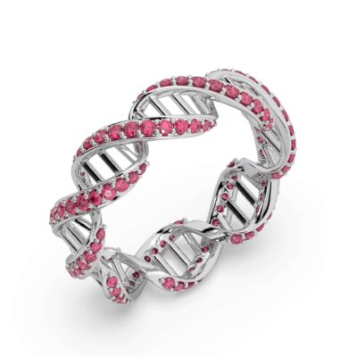 Quantum Love Ring with Rubies