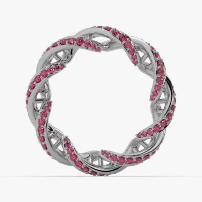 Quantum Love Pendant with Rubies