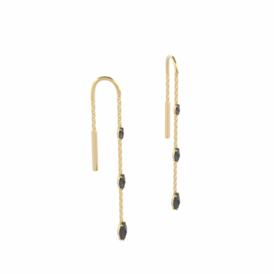 Back in Black Earrings