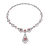 Geo Collection Necklace in Yellow, White, Rose gold & Ruby | Panos Melekkis Jewellery, Limassol Cyprus