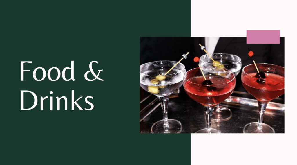 Food and Drinks at Panos Melekkis x Christmas Party